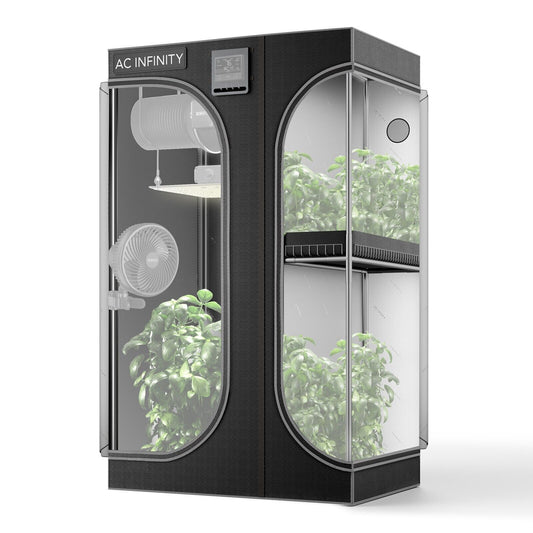 CLOUDLAB 632D 2-IN-1 | AC Infinity - Armario De Cultivo De 90cm x 60cm x 180cm 2 En 1 Para Vegetación Y Floración Simultanea
