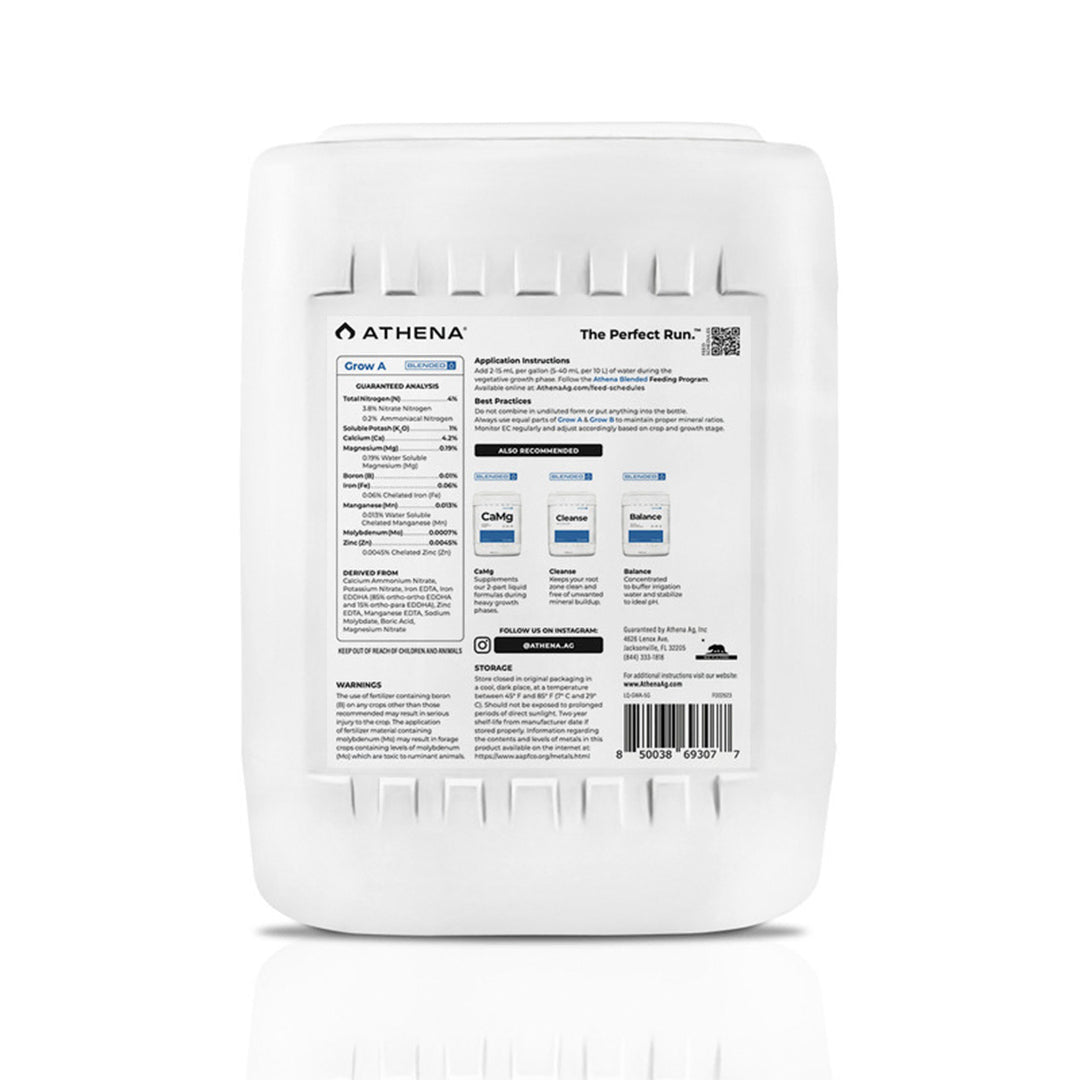 Combo Grow + Bloom Partes A + B Blended Line | Athena AG - Fertilizante Base Para Todas Las Etapas