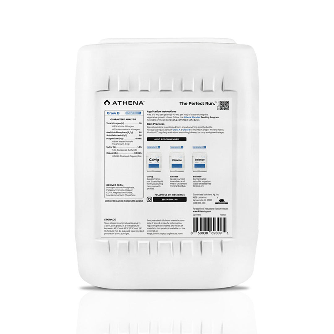 Grow B Blended Line | Athena AG - Nutriente base Vegetación