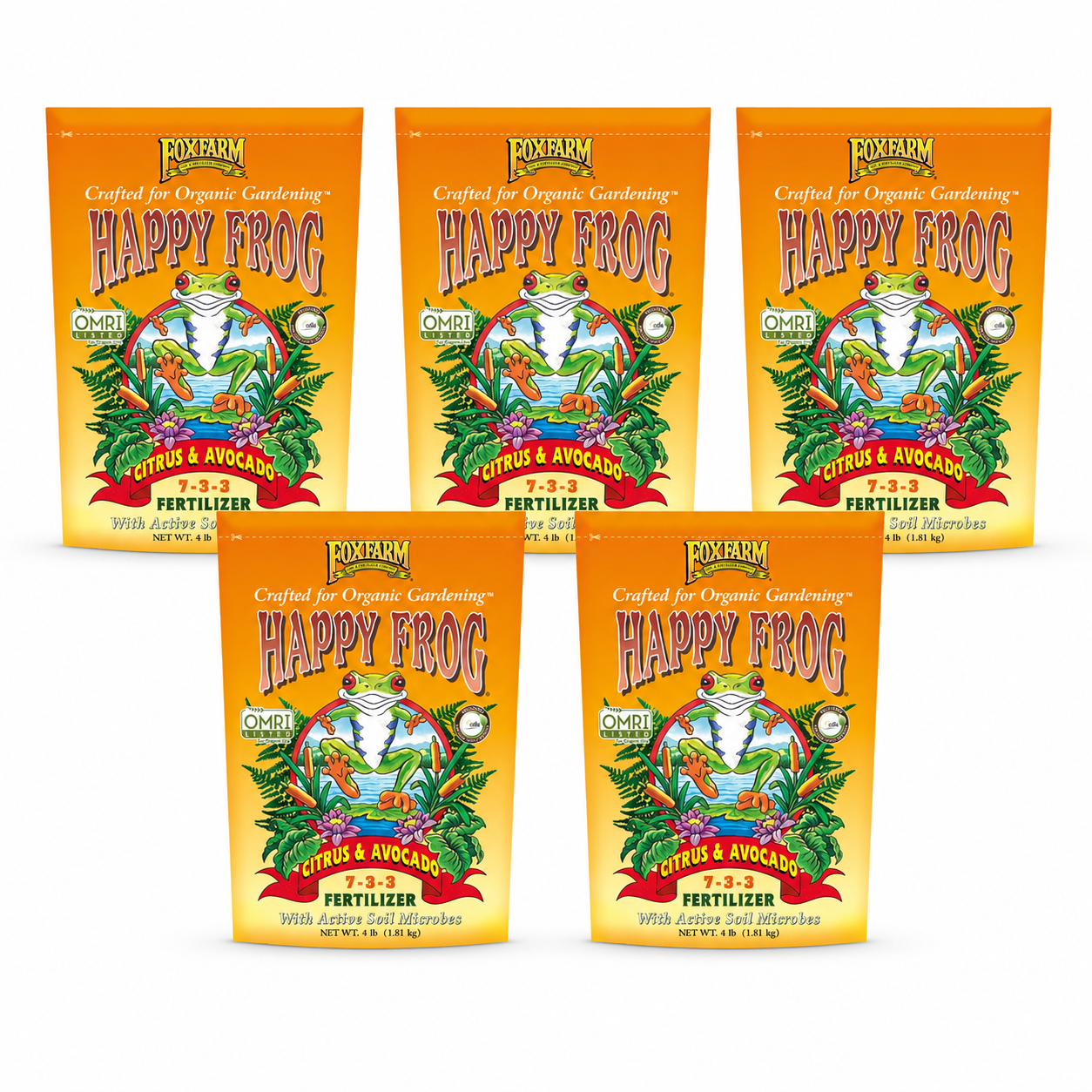 Fertilizante FoxFarm Happy Frog para Cítricos y Aguacates, (4 libras)