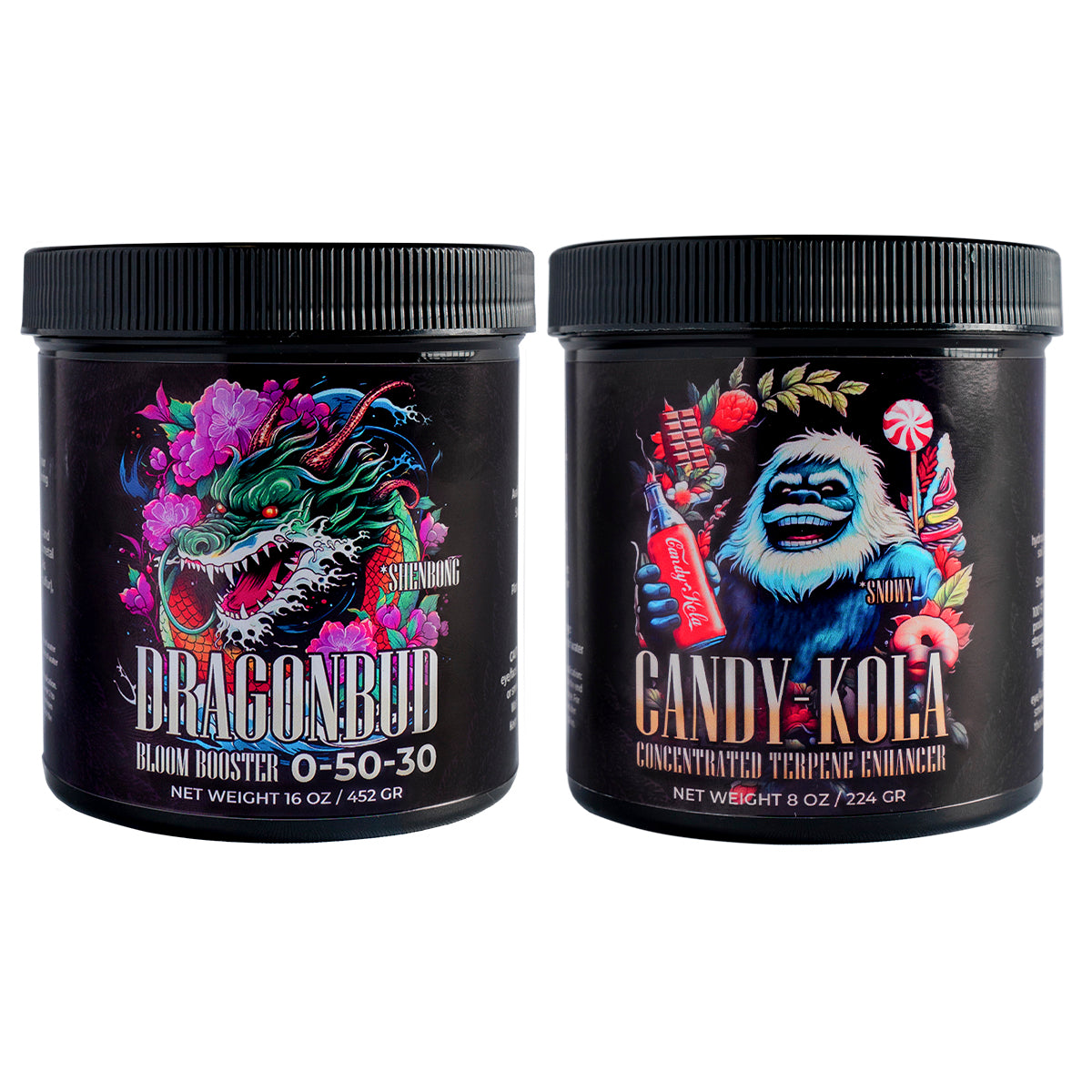 DragonBud + Candy-Kola | HarvestCo - Aditivos Solubles Para Floración Mejora Peso, Densidad Y Resinas
