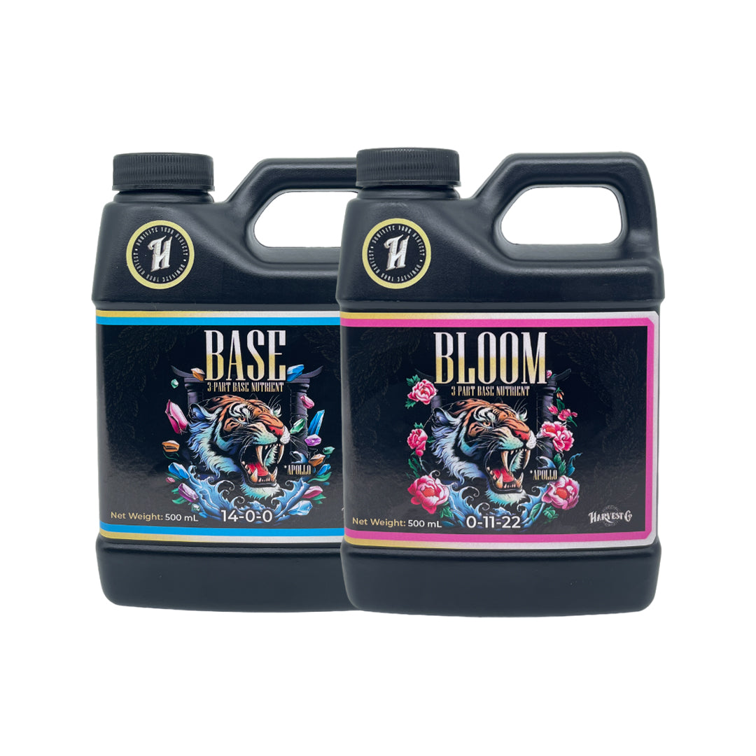 HARVESTPRO SERIES FLORACIÓN: BASE+BLOOM Fertilizante Base Para Floración Para Mejor Desarrollo De Flores Y Resinas
