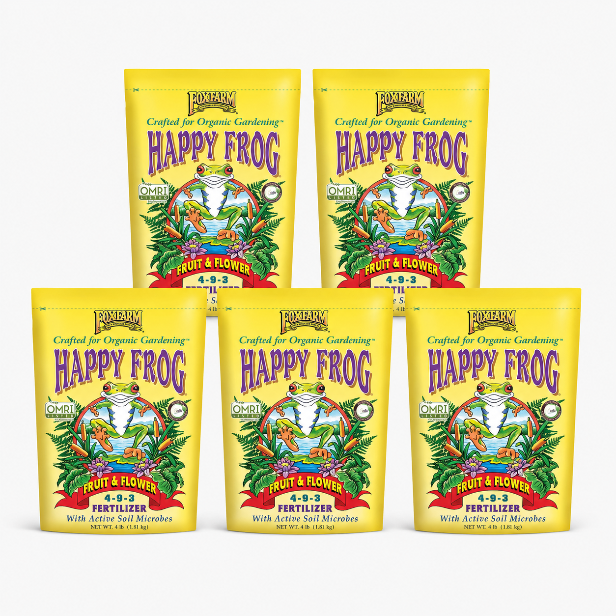Fertilizante original FoxFarm Happy Frog Fruit & Flower (4 libras)