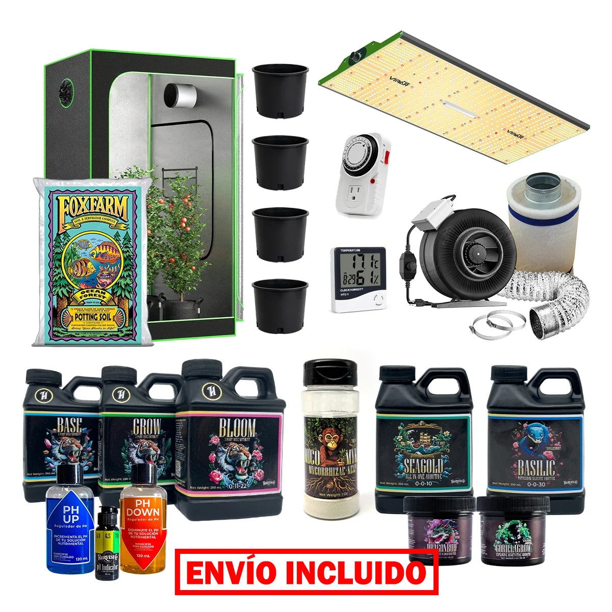 COMBO: Aditivos Solubles | Kits HarvestCo - Vegetación y Floración COMPLETO