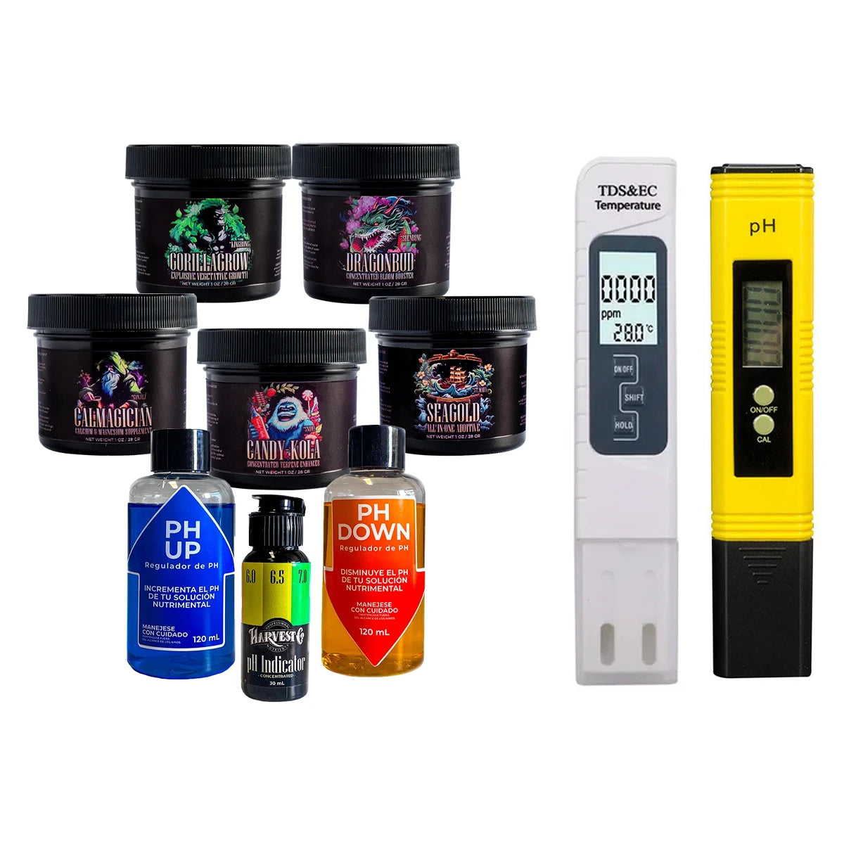COMBO: Aditivos Solubles | Kits HarvestCo - Vegetación y Floración COMPLETO