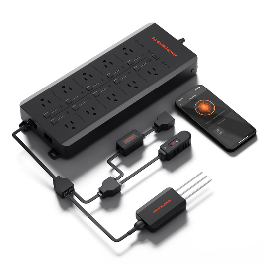Spider Farmer GGS AC10 – Múltiple Inteligente para Cultivo Indoor con Control de Temperatura, Humedad, VPD, Programación, Datos Históricos, WiFi y Bluetooth