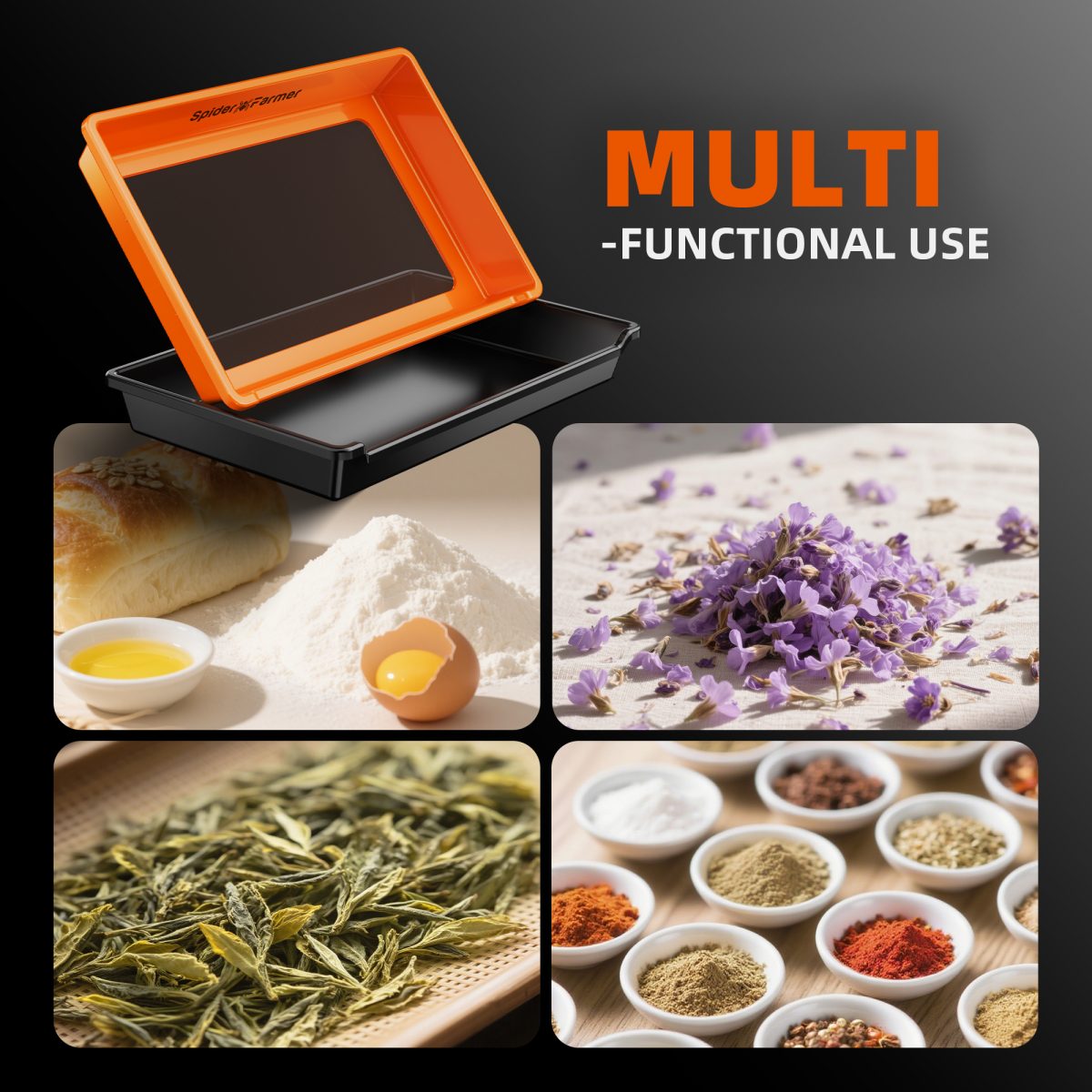 Trim Tray 2 en 1 | Spider Farmer - Bandeja De Trimming Para Hierbas Recolección De Polen