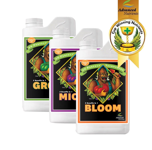 pH Perfect Trio: Micro, Grow Y Bloom | Advanced Nutrients - Nutrición Base Completa Para Vegetación Y Floración Con Regulador De pH
