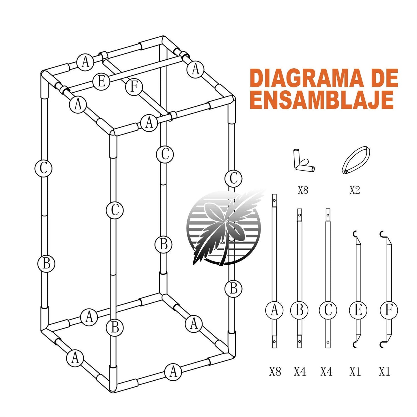 Armario de Cultivo | iPower - Carpa Para Cultivo En Interiores De 83 cm x 83 cm x 160 cm