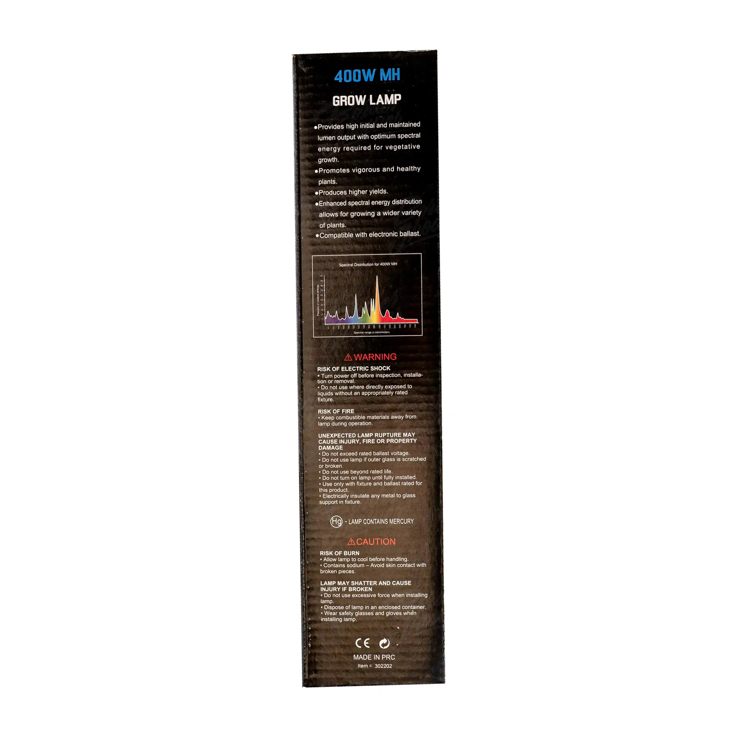 BULBO DE HALURO METÁLICO (MH) De 400 Watts Para Lámpara De Cultivo Mejora El Desarrollo Vegetativo De Tus Cultivos