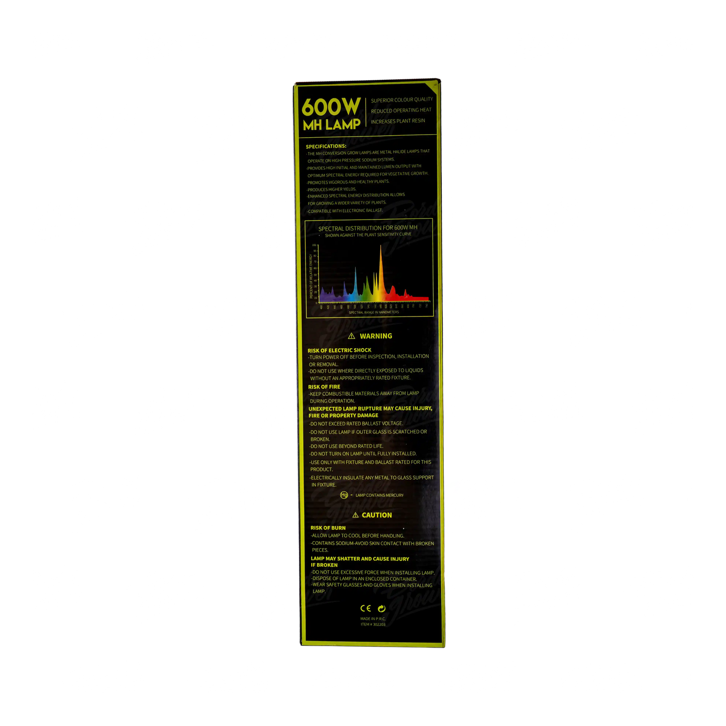 BULBO DE HALURO METÁLICO (MH) De 600 Watts Para Lámpara De Cultivo Mejora El Desarrollo De Tus Plantas