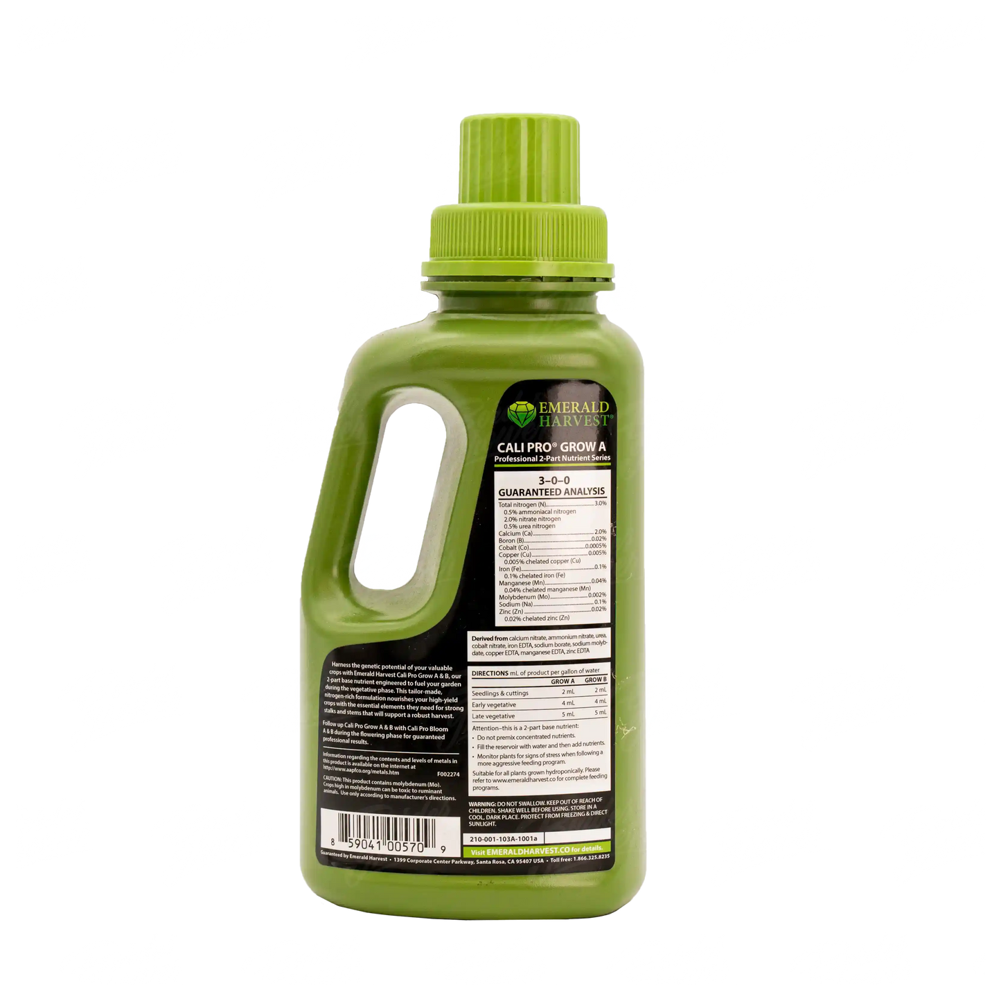 CALI PRO GROW A Nutriente Base Para Vegetación Maximiza Tu Producción De Hojas Y Tallos