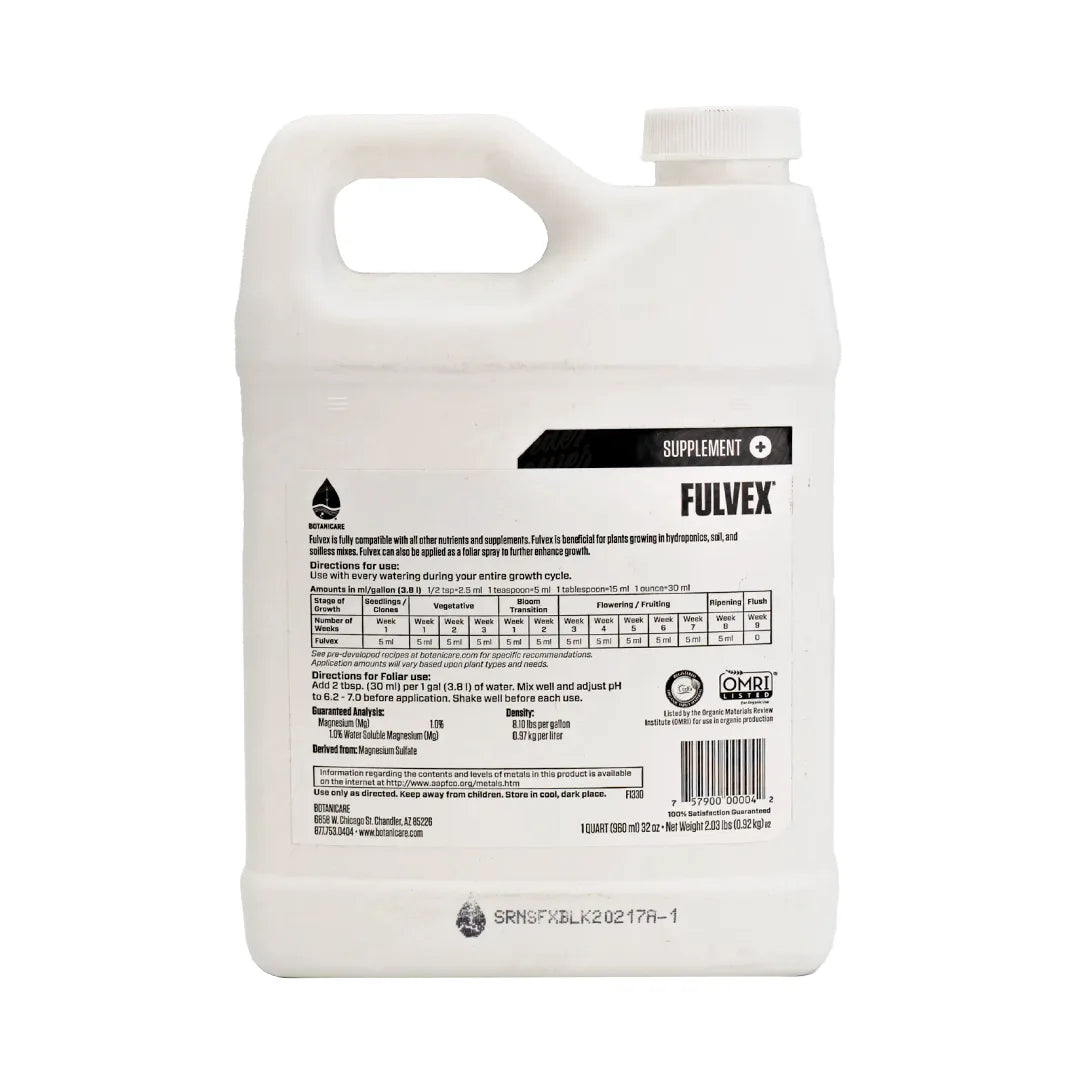 Fulvex | Botanicare - Suplemento Vegetación + Absorción