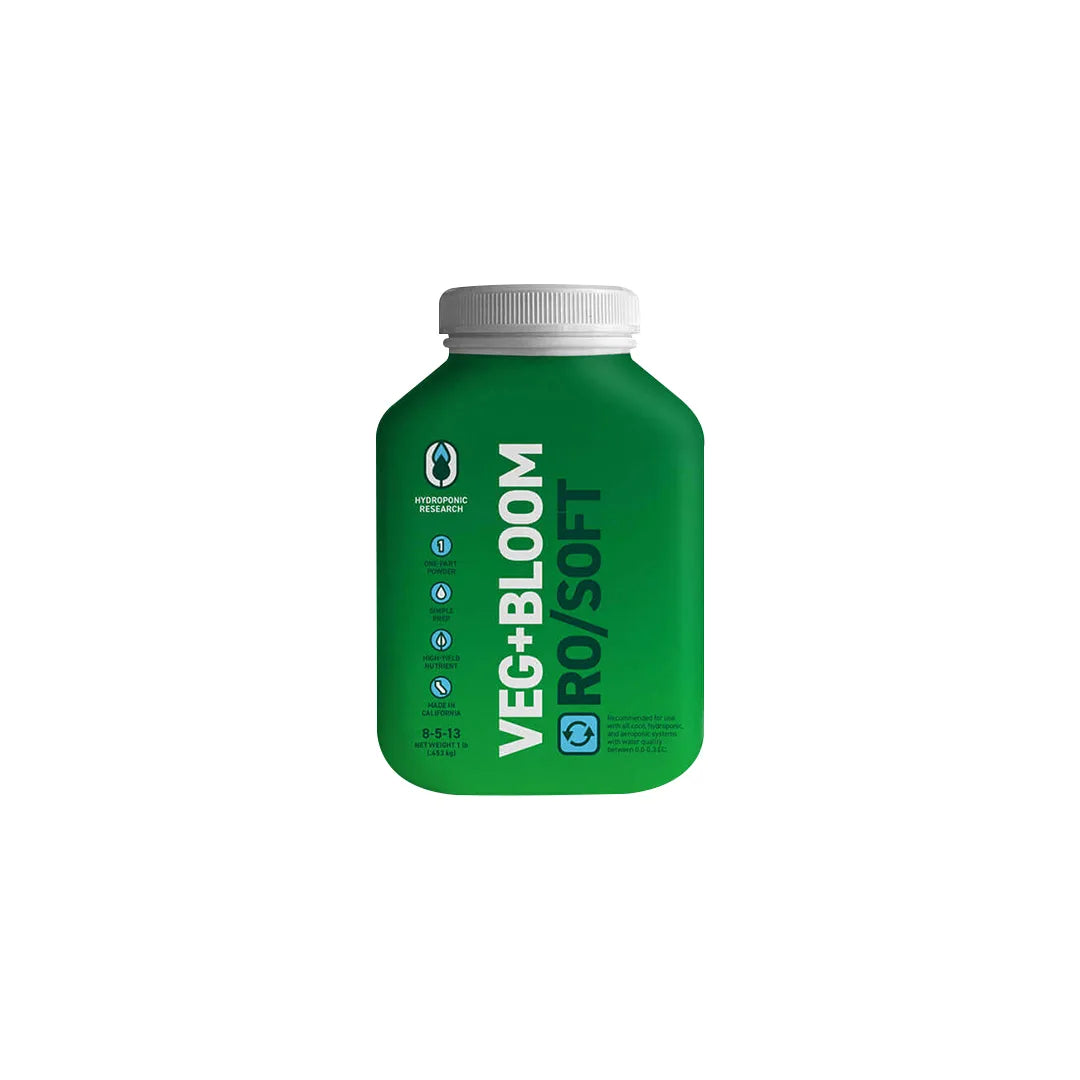 VEG+BLOOM RO/SOFT Nutrición Base Soluble Multi-Etapa Maximiza Los Resultados De Tus Cultivos