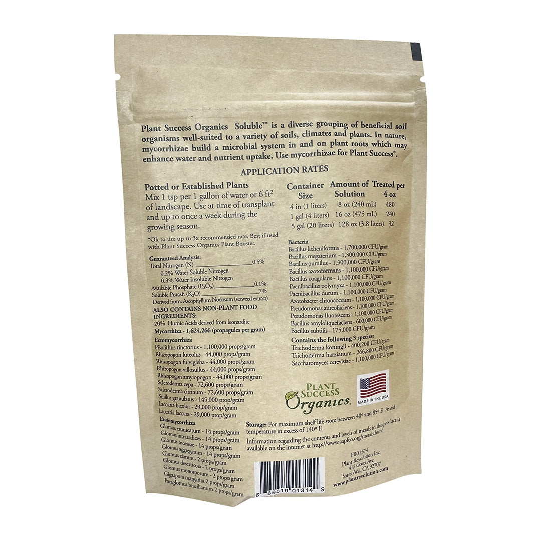 Micorrizas Orgánicas Solubles | Plant Success Organics - Mejora La Absorción De Nutrientes Y Estimula El Crecimiento De Raíz