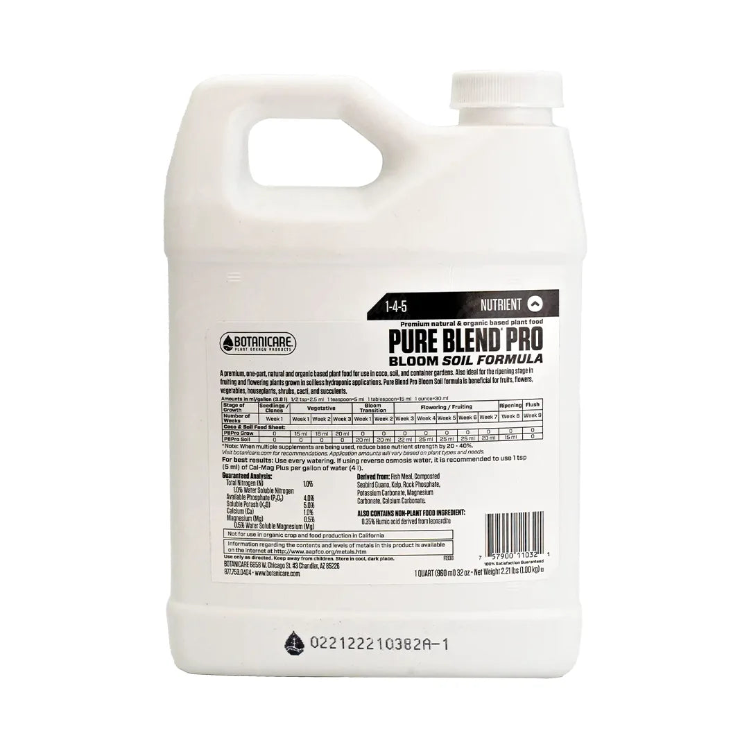 PURE BLEND PRO BLOOM SOIL | Botanicare - Base Para Floración