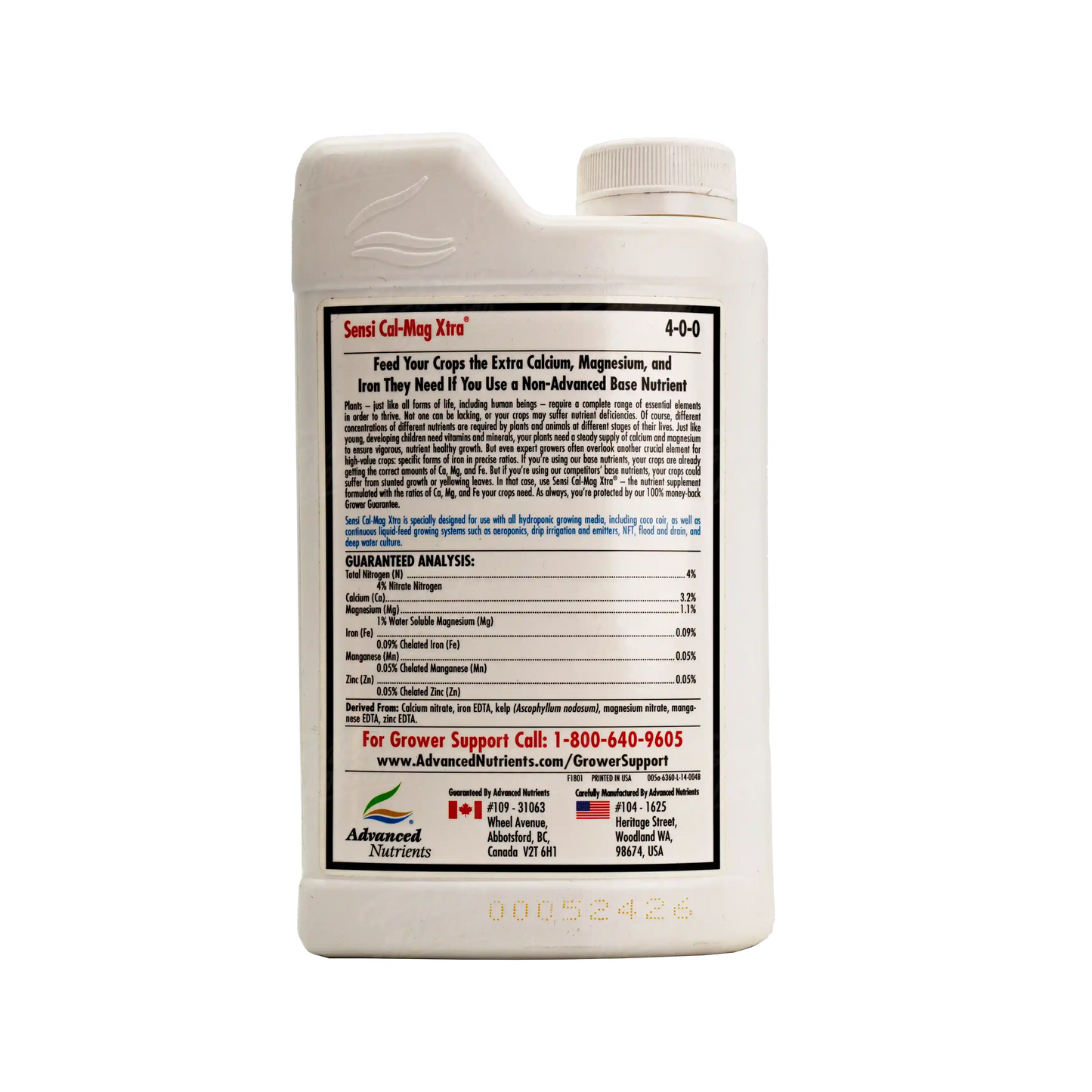 SENSI CAL-MAG XTRA | Advanced Nutrients - Calcio-Magnesio + Micronutrientes Esenciales Mejora La Absorción