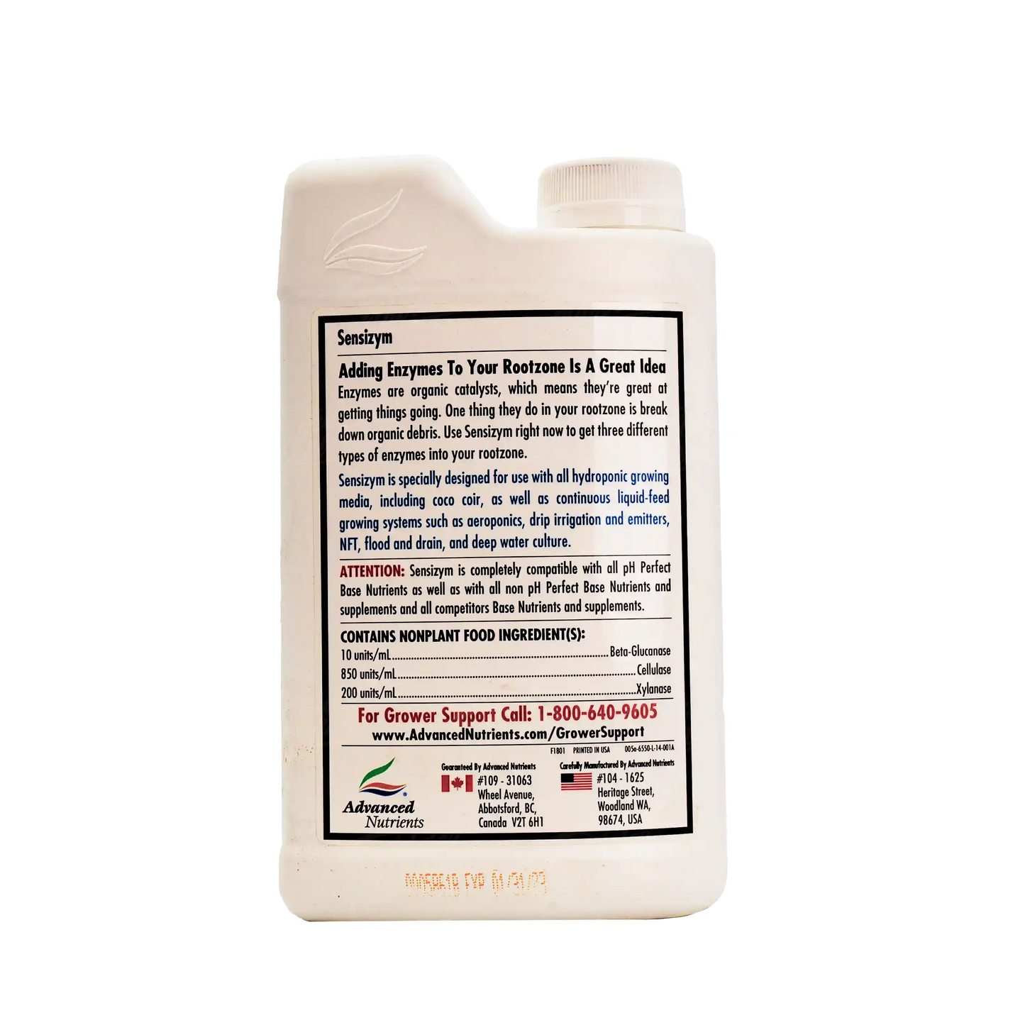 SENSIZYM | Advanced Nutrients - Fertilizante A Base De Enzimas Renueva, Protege y Limpia tu raíz