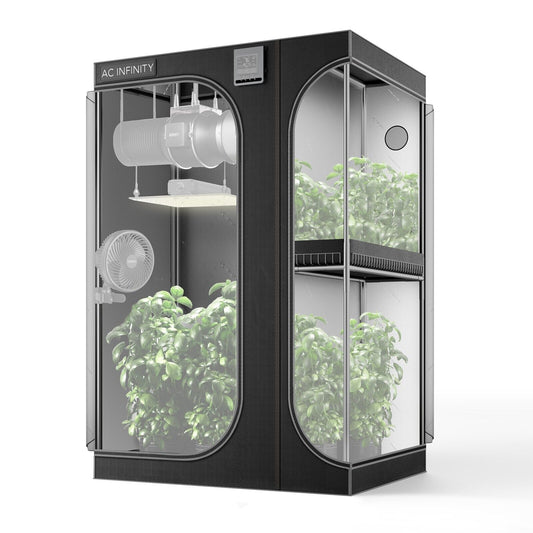 CLOUDLAB 743D | AC Infinity - Armario De Cultivo 2-En-1 De 120 cm x 90 cm x 180 cm