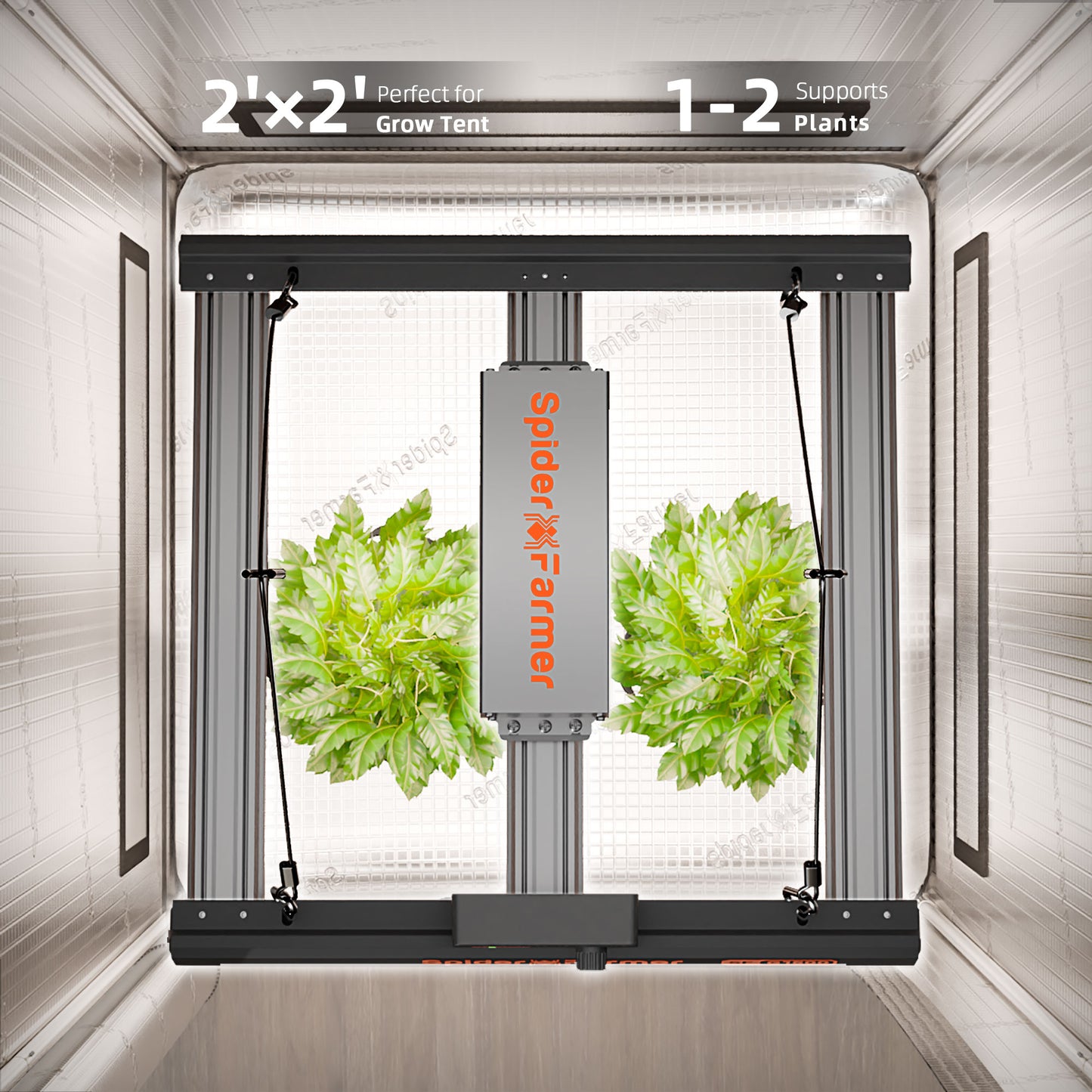 Spider Farmer G1500 LED de cultivo con control inteligente por app 150W Full Spectrum