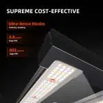 G3000 | Spider Farmer - Lámpara De Cultivo LED De Barras Profesional Con Espectro Completo Y Regulador De Potencia