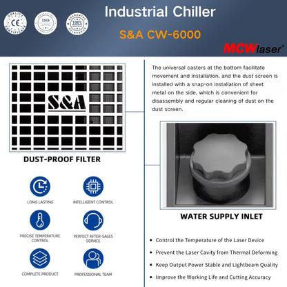 CHILLER Enfriador de agua S&A CW-6000DN