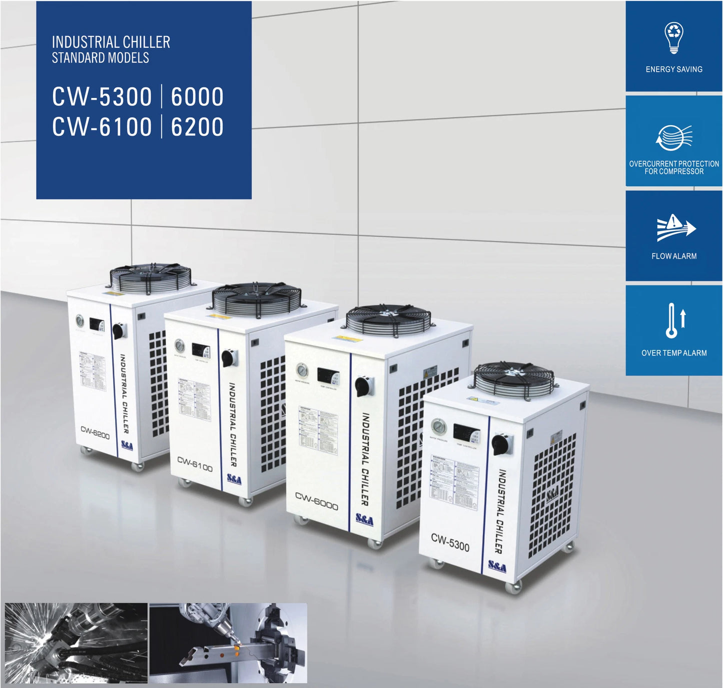 CHILLER Enfriador de agua S&A CW-6200DAN