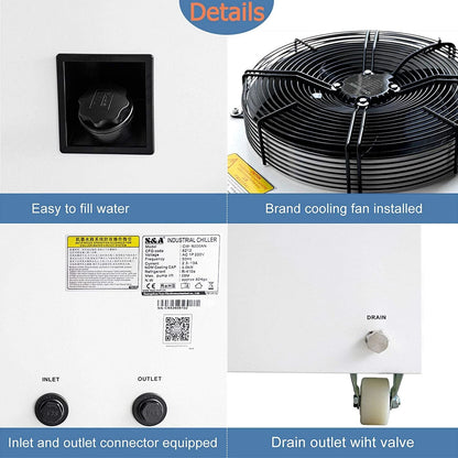 CHILLER Enfriador de agua S&A CW-6200DAN