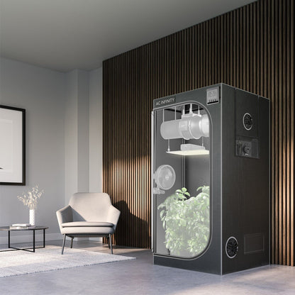 CLOUDLAB 844 | AC INFINITY - Armario De Cultivo De 120cm x 120cm x 203cm
