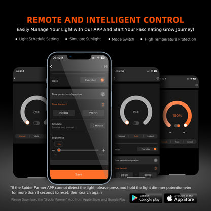 SF G5000 | Spider Farmer - Lámpara LED 480W con Control WiFi y Bluetooth