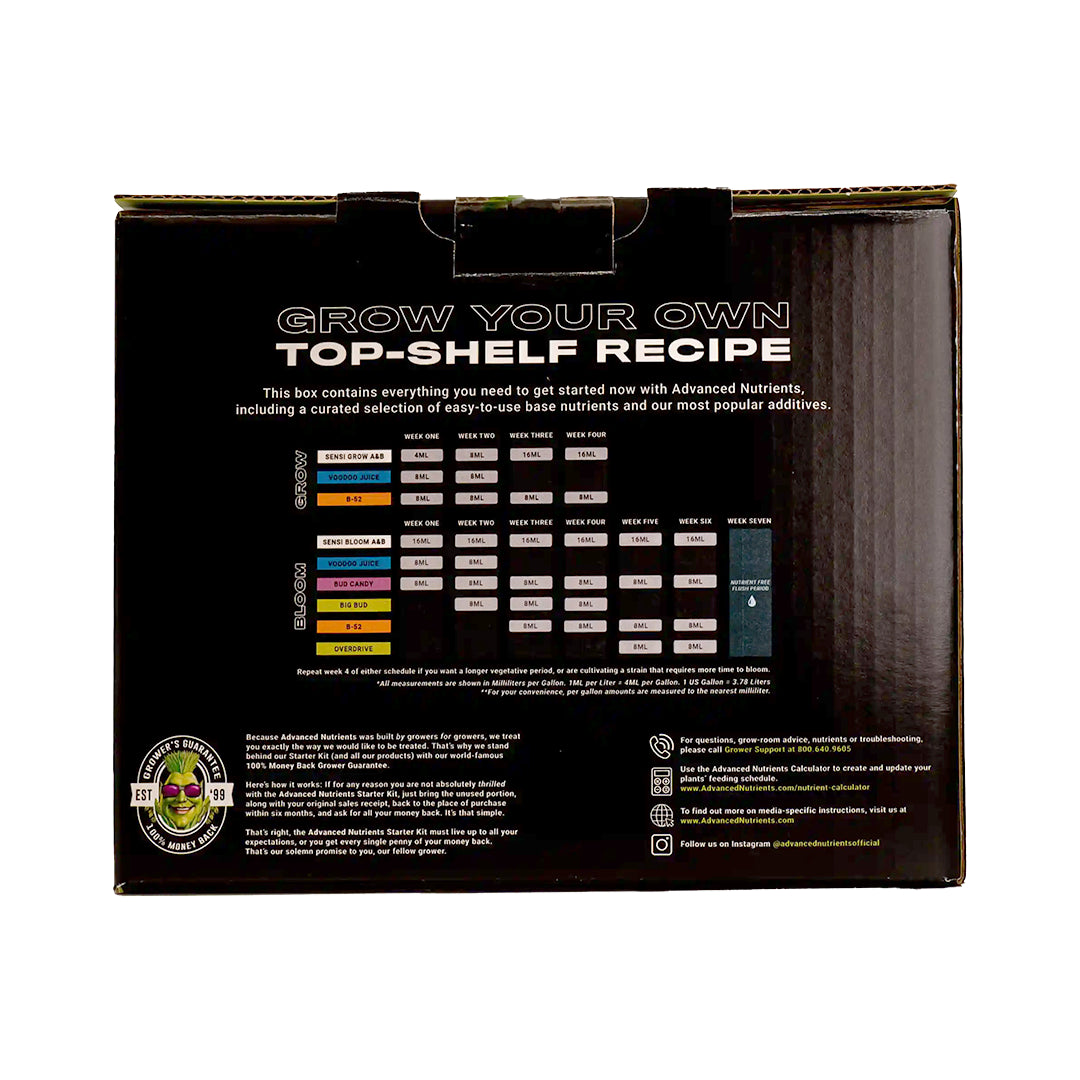 Starter Kit | Advanced Nutrients - Paquete Completo De Fertilizantes Para Cultivo Profesional Con Accesorios