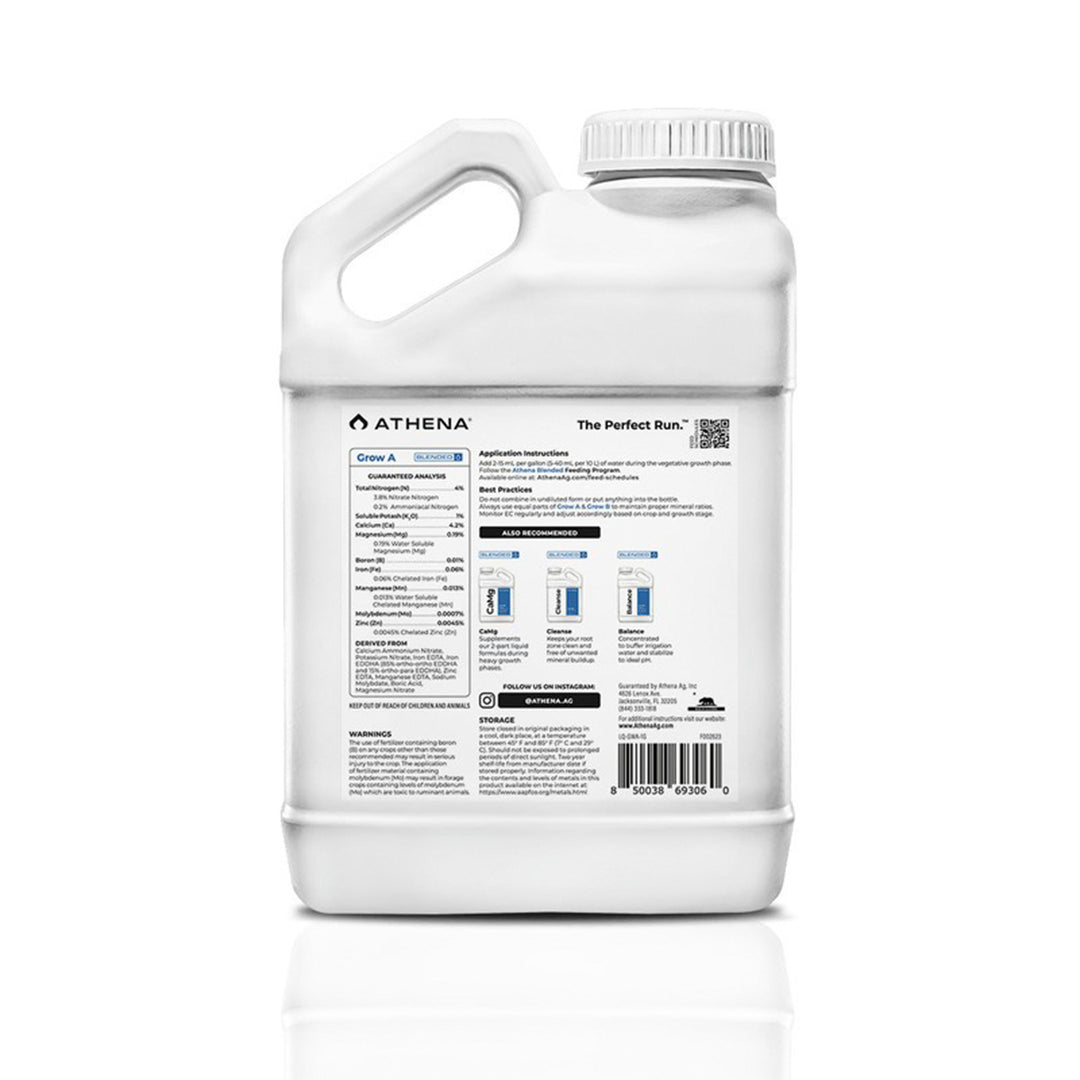 Grow A + B Blended Line Athena AG Nutriente Base Para Vegetación