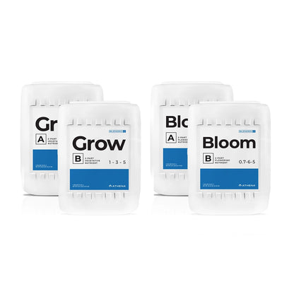 Athena Blended Line Combo Grow + Bloom Partes A + B Fertilizante Base Para Todas Las Etapas
