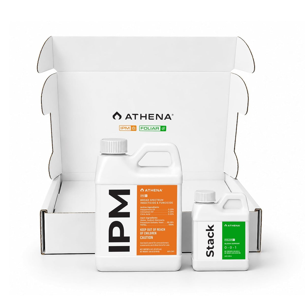 Athena Foliar Kit IPM 16 oz + Stack 4 oz | Protección y Nutrición Foliar
