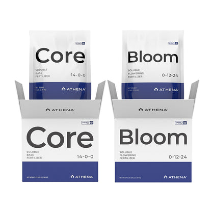 Athena Pro Line Combo: Core + Bloom Fertilizante Base Soluble Para Floración