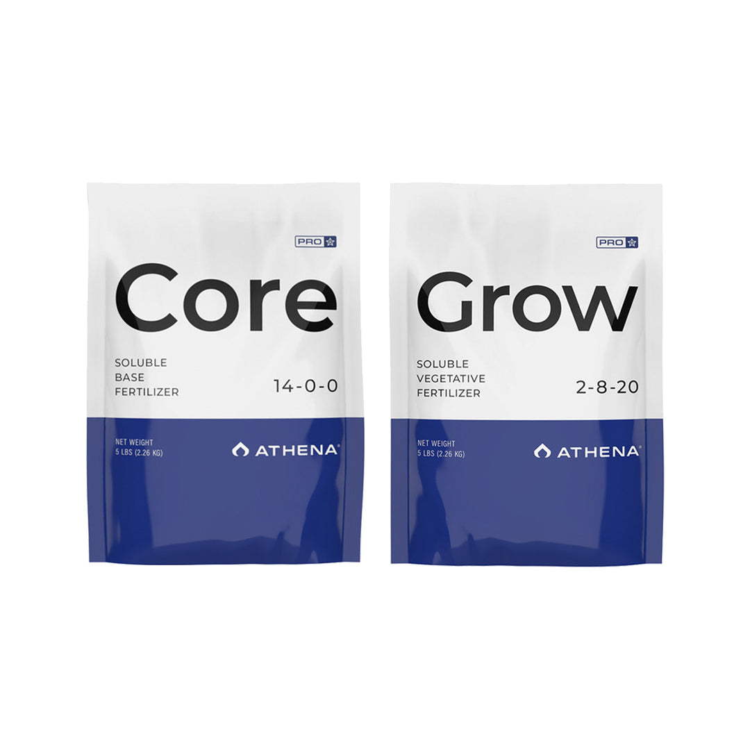 Athena Pro Line Combo: Core + Grow Fertilizante Base Soluble Para Vegetación