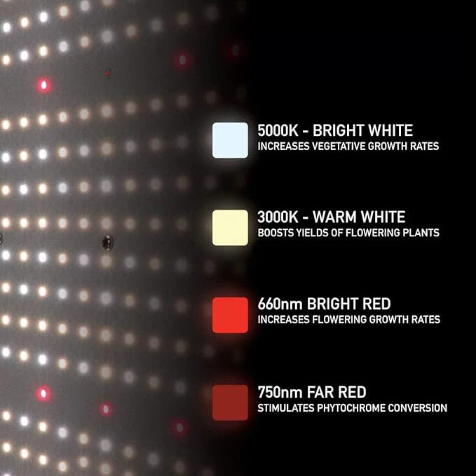 LED-100W | OEM - Lampara De Cultivo Con Dimmer Para Cultivo De Interior