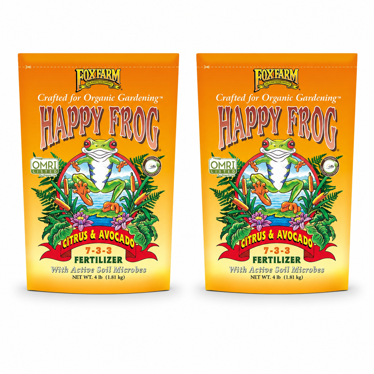 Fertilizante FoxFarm Happy Frog para Cítricos y Aguacates,  (4 libras)