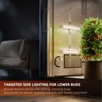 Spider Farmer Glow30 (32 W): Kit de 4 barras de iluminación LED lateral de espectro completo (13 pulgadas)