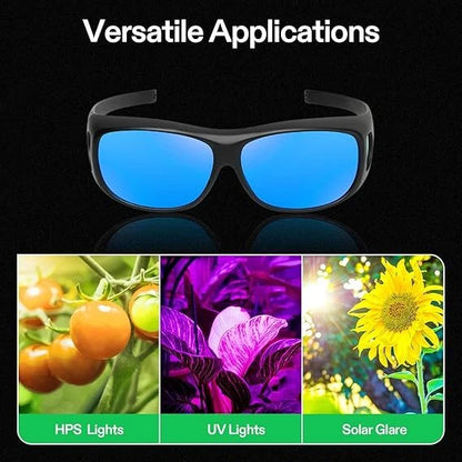 Gafas de protección UV para cultivo hidropónico VIVOSUN (2 unidades), compatibles con luces HPS y MH