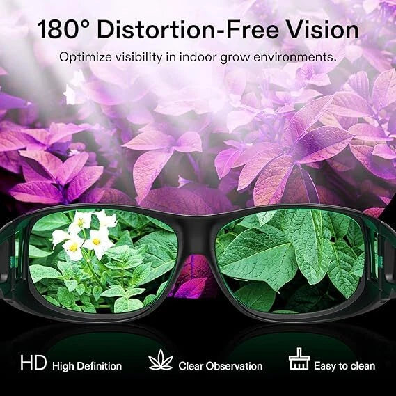 Gafas de protección para cultivo hidropónico VIVOSUN -(paquete de 2) con estuche y protección UV