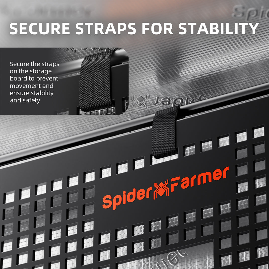Spider Farmer Gear Board | Panel de organización para grow tent con gestión de cables y equipos