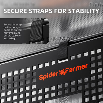 Spider Farmer Gear Board | Panel de organización para grow tent con gestión de cables y equipos