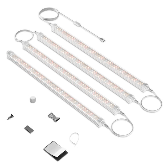 Barras de luces LED SF de espectro completo regulables de 18 W para cultivo de plantas de interior (paquete de 4) Pro (regulables)