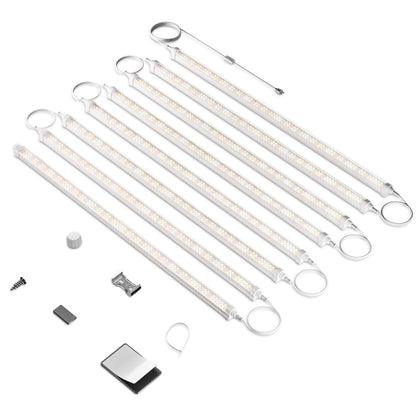 Barras de luces LED SF de espectro completo regulables de 24 W para cultivo de plantas de interior (paquete de 8) Pro (regulables)