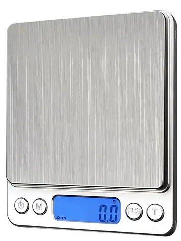 Gramera Digital de alta precision 0.1 a 1000g para medicion de nutrientes