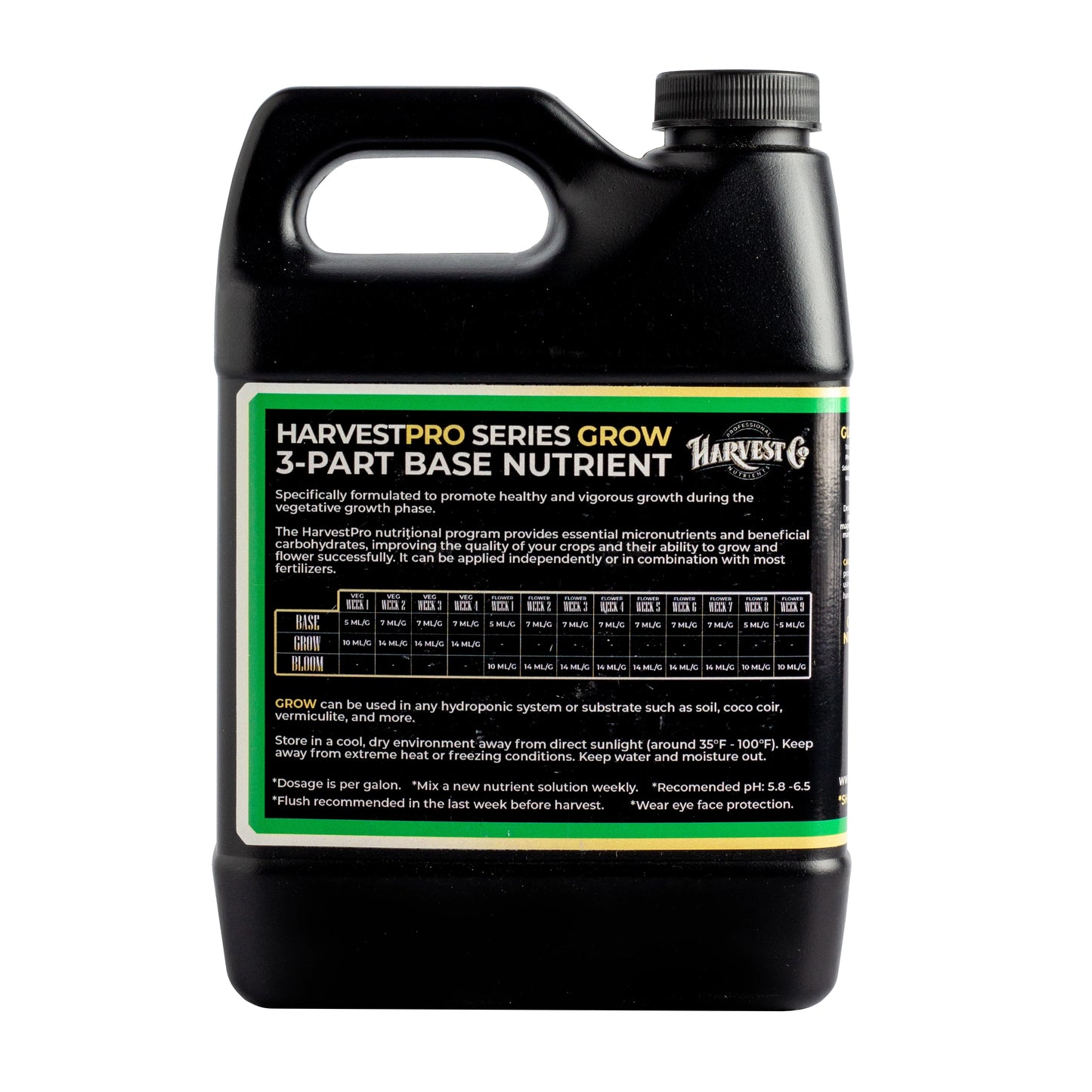 HarvestPro Series: Base, Grow Y Bloom | HarvestCo - Fertilizante Base Liquido De 3 Partes