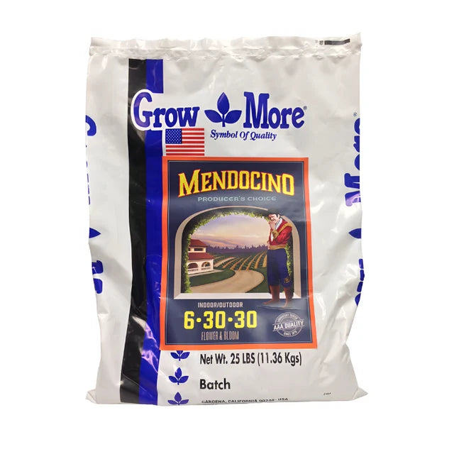 Growmore Mendocino 6-30-30  (25 Libras)
