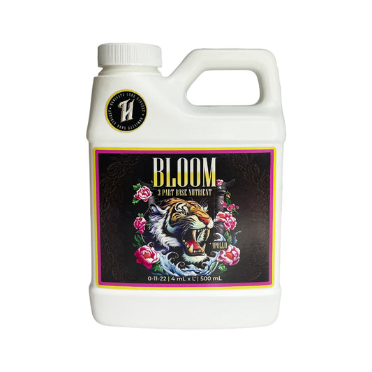 TEMPLE SERIES: BLOOM 0-11-22 Fertilizante Base Liquido De 3 Partes Para Floración