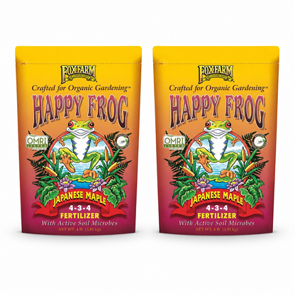 Fertilizante orgánico FoxFarm Happy Frog para arces japoneses (4-3-4), (4 libras)